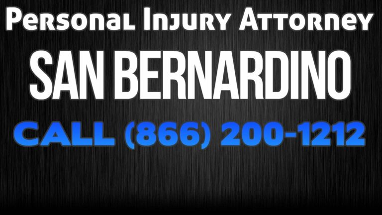 Accident Lawyer San Bernardino: Your Guide to Legal Representation After an Accident